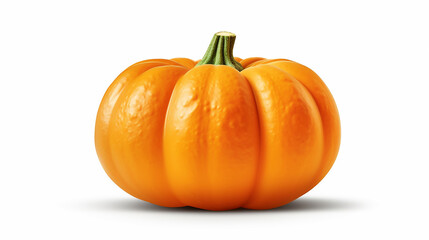 Realistic pumpkin isolated on white background. Generative AI