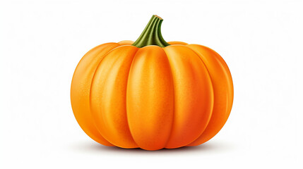 Realistic pumpkin isolated on white background. Generative AI