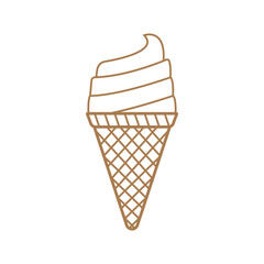 ice cream icon vector