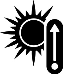 Sun heat icon