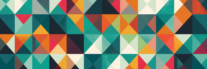 Vibrant pattern with multi-colored geometric shapes