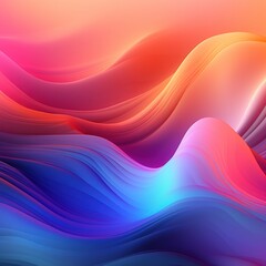 Visualization of sound waves. Abstract futuristic background with colorful glowing neon moving high speed wave lines and bokeh lights. Data transfer concept. Fantastic wallpaper. Generative AI