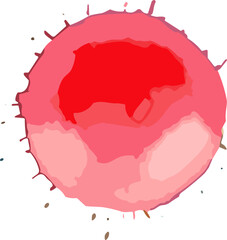 Colored Watercolor Stains