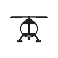 Obraz na płótnie Canvas Helicopter icon logo vector illustration template design.