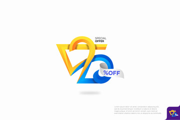 Special offer 25% off logotype