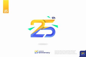 25th anniversary celebration logotype