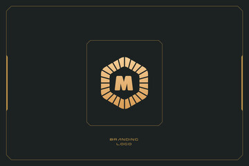 Obraz premium M Letter Logo Vector Trademark. Universal M Logotype Brand