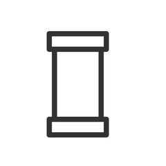 Plumbing pipe hardward icon. Construction connection technical pressure plumbing systems. Bathroom sanitary ware.