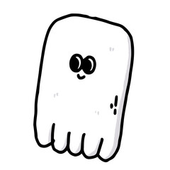 Halloween ghost doodle 