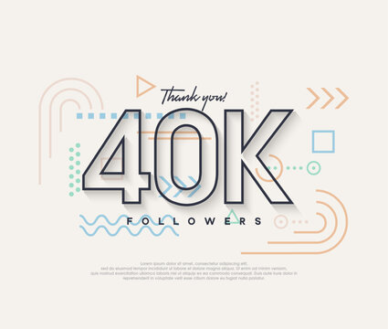 Line design, thank you very much to 40k followers.