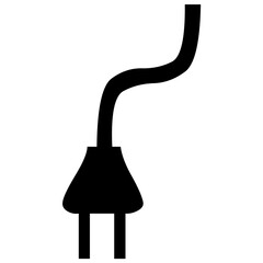 Electric plug vector icon isolated on white background png