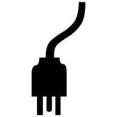 Electric plug vector icon isolated on white background png