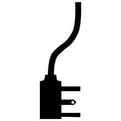 Electric plug vector icon isolated on white background png