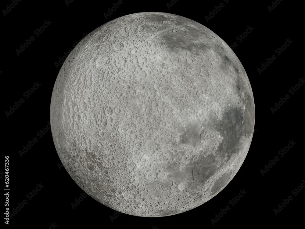 Canvas Prints moon surface image of moon in a dark night and dark background.