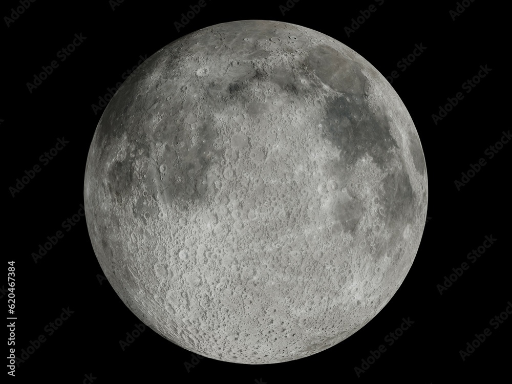 Canvas Prints moon surface close up image.