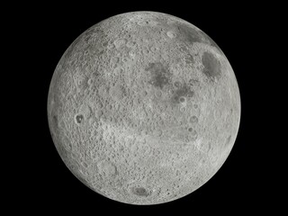 Moon closeup  lunar surface.