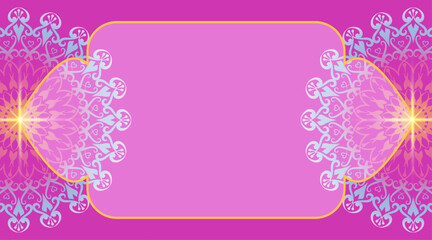 simple background, decorative mandala ornament