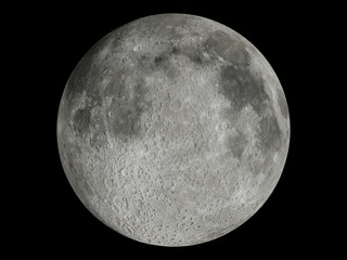Moon surface close up image.