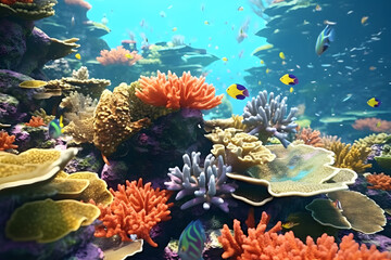 Obraz premium landscape under water 