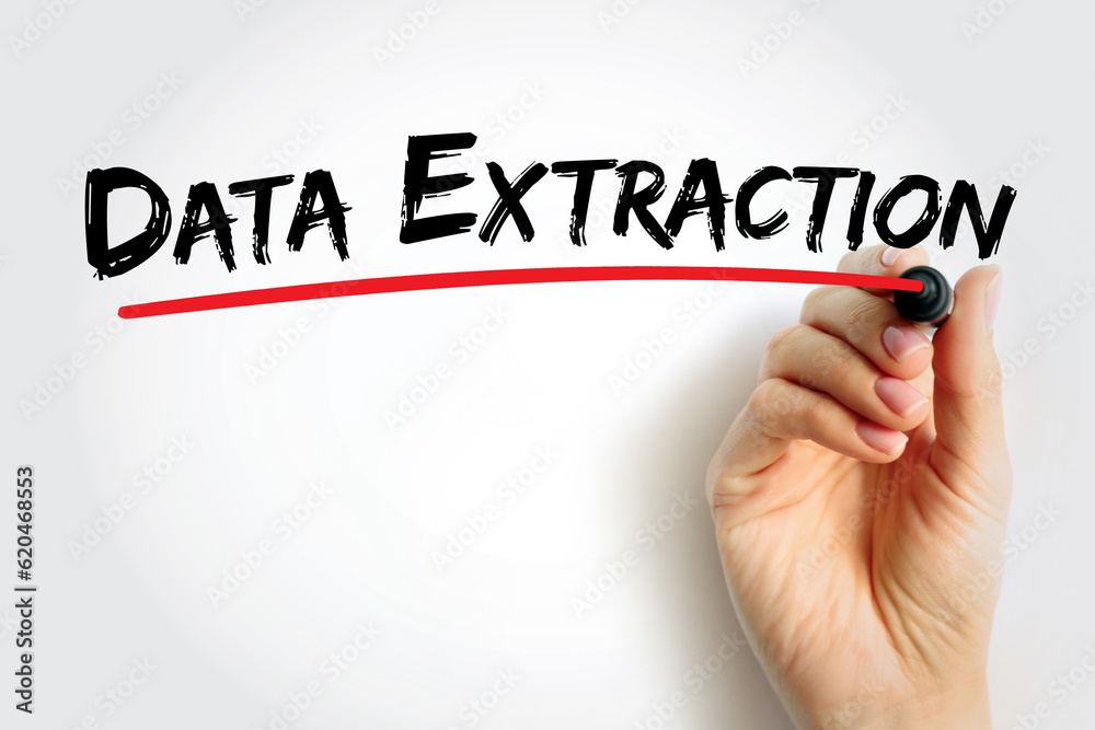 Poster data extraction - act or process of retrieving data out of sources for further data processing or da