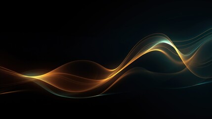 Visualization of sound waves. Abstract futuristic background with colorful glowing neon moving high speed wave lines and bokeh lights. Data transfer concept. Fantastic wallpaper. Generative AI