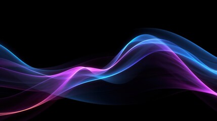 Visualization of sound waves. Abstract futuristic background with colorful glowing neon moving high speed wave lines and bokeh lights. Data transfer concept. Fantastic wallpaper. Generative AI