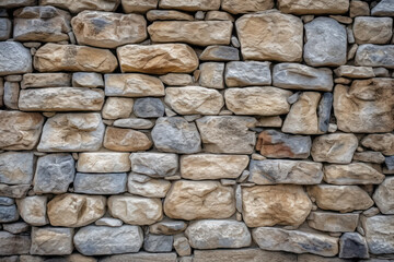 Obraz premium Stone wall or rocks, highlighting the rugged texture and intricate natural patterns. Generative AI.