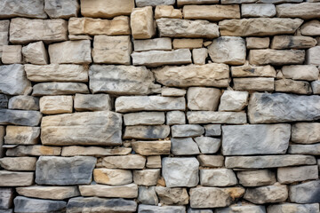 Fototapeta premium Stone wall or rocks, highlighting the rugged texture and intricate natural patterns. Generative AI.