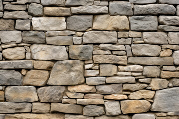 Fototapeta premium Stone wall or rocks, highlighting the rugged texture and intricate natural patterns. Generative AI.