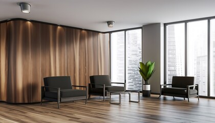 Naklejka na ściany i meble modern living room with table