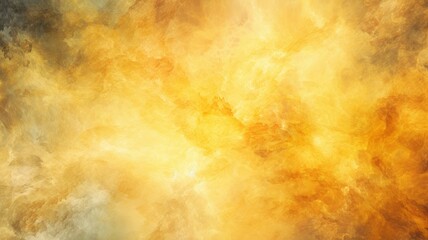Obraz premium Yellow Abstract Galaxy Background Texture. Generative AI illustration.