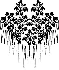 print pattern made of flowers