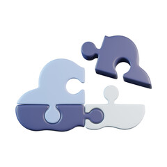 Puzzle Cloud 3D Icon