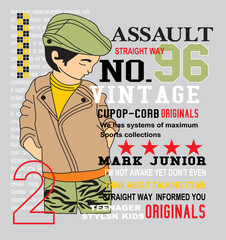 sports mannequin print pattern consisting of texts