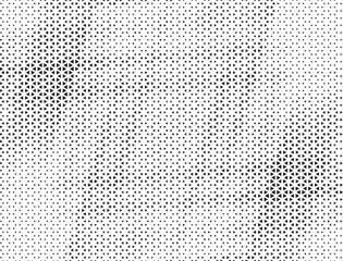 Abstract Triangle Halftone Pattern. Triangle Vector Abstract Geometric Technology Background. Halftone Triangular Retro 80s Simple Pattern.	