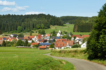 Fototapeta na wymiar Hörschwag, Ortsteil der Stadt Burladingen (Zollernalbkreis)