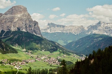 A town beneath the mountain