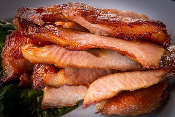 Grilled pork of Thai food style for eat with Somtum.