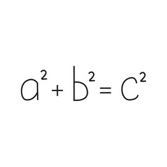 Vector illustration of mathematical formula