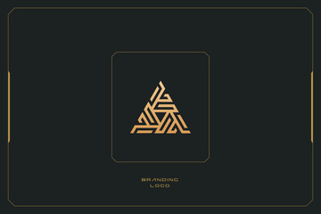 Abstract  Trigram Marketing Trading Networking Logo