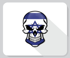 Israel Skull Scary Flag Icon
