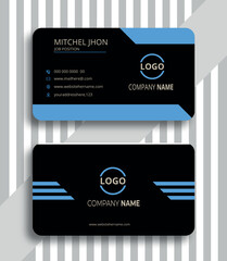 Creative modern business card template.Vector illustration print.