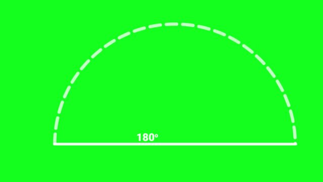 180 degree angle triangle math school greenscreen animation