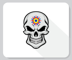 Chaldea Skull Scary Flag Icon
