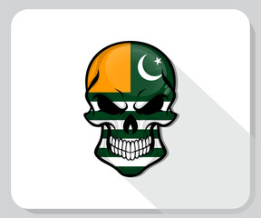 Kashmir Skull Scary Flag Icon
