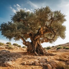 Fototapeta na wymiar Generative AI image of an Olive Tree