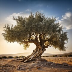 Generative AI image of an Olive Tree