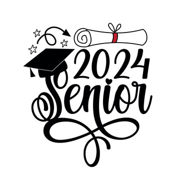 2024 Graduation Cap Clipart