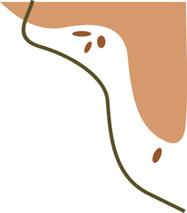 Abstract Boho Corner Vector