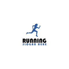 Fototapeta na wymiar Running Sports Logo design template isolated on white background